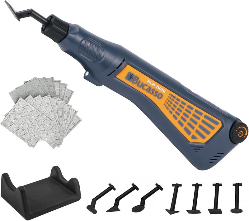 Bucasso Cordless Pen Sander, Variable Speed and USB Charging with LED Light, Multi-Purpose Power Tool for Sanding, Polishing, Finishing, DIY Crafts, Blue - Image 1